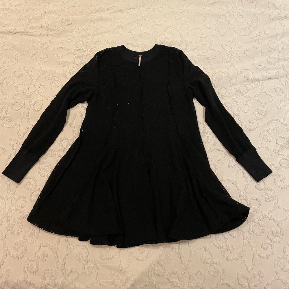 Free people black lace tunic